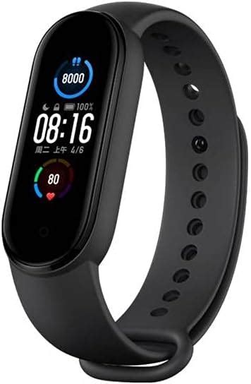 Xiaomi Mi Smart Band 5 Noir Tracker d'activité Sport, Suivi santé, 